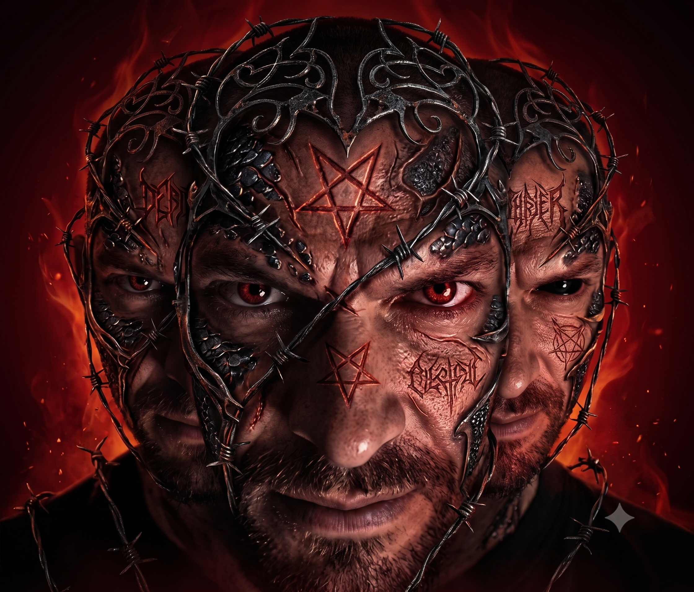 LIZZAAR evil pentagram artwork